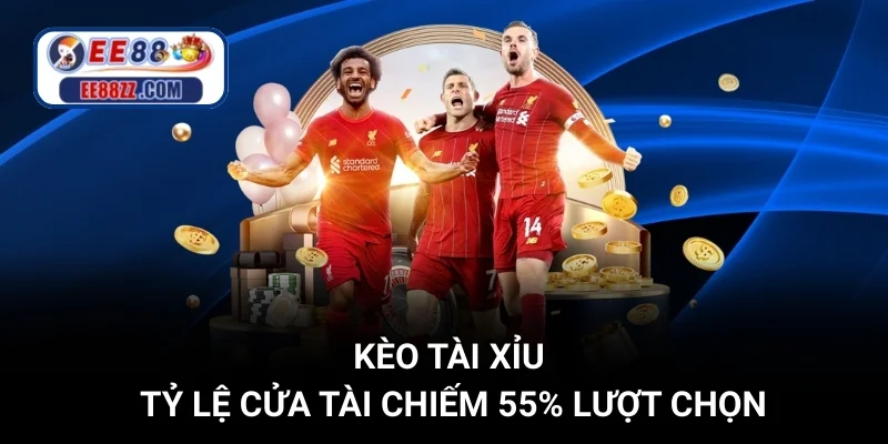 Kèo Tài Xỉu - Tỷ Lệ Cửa Tài Chiếm 55% Lượt Chọn