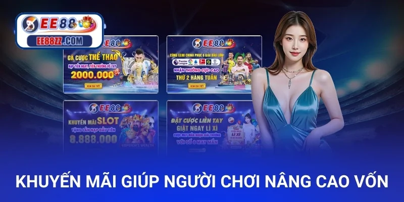 Khuyến mãi giúp người chơi nâng cao vốn để duy trì cuộc chơi lâu hơn